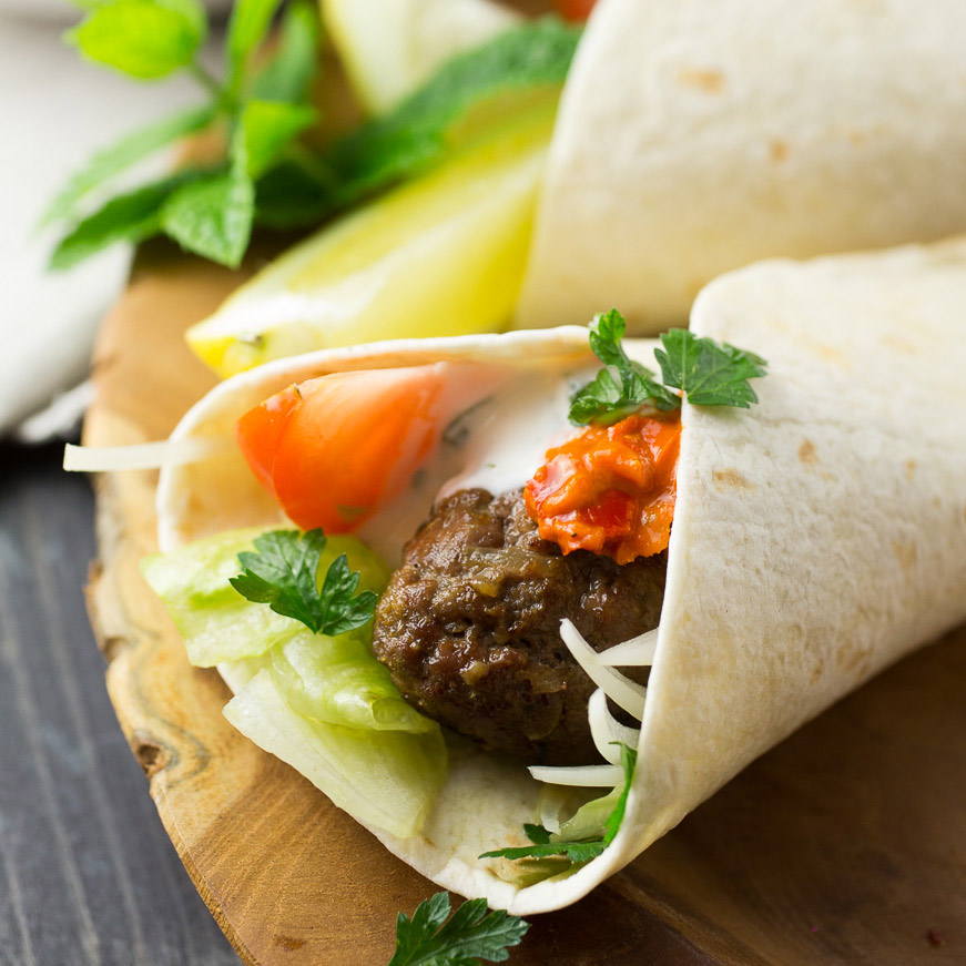 Beef Kofta Wrap